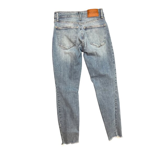 Lucky Brand Mid-Rise Super Skinny Ava Distressed Jeans Size 6/28 - Picture 2 of 5